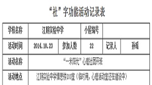 江阴实验中学青爱小屋“一米阳光”心理社团开班