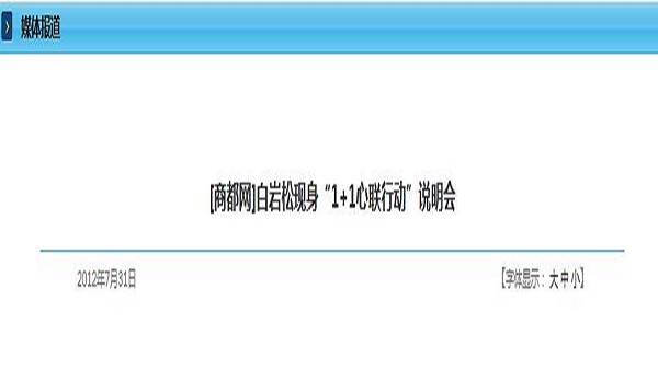 [商都网]白岩松现身“1+1心联行动”说明会